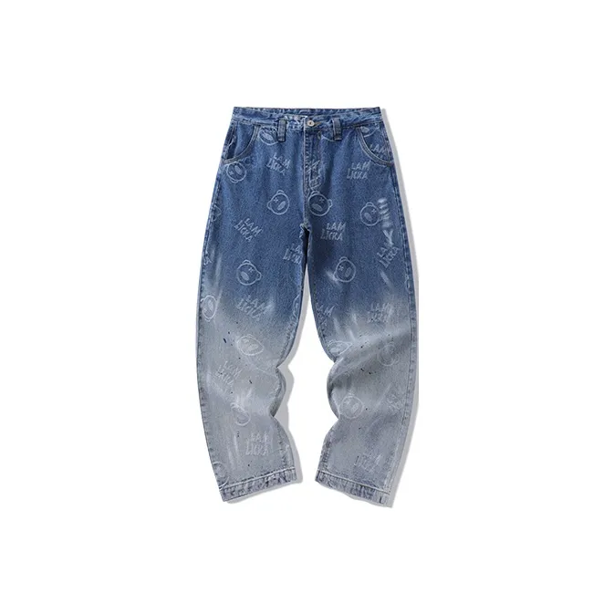 LAMLICKA Straight Jeans Unisex Blue-0