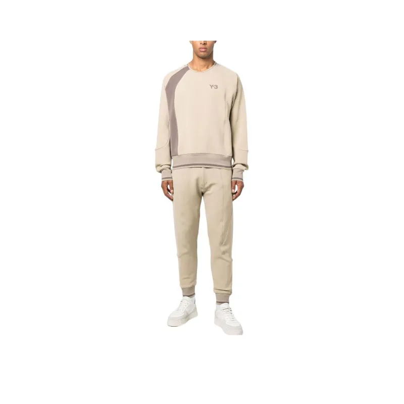 Y 3 Knitted Sweatpants Men Beige-0