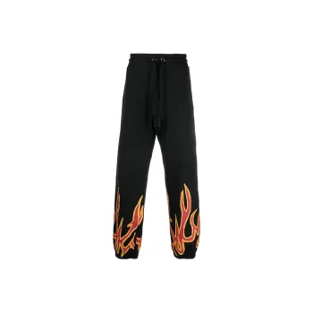 PALM ANGELS Gd Graffiti Flames Sweatpants