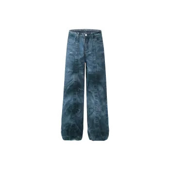 YINLEI Jeans Unisex Blue