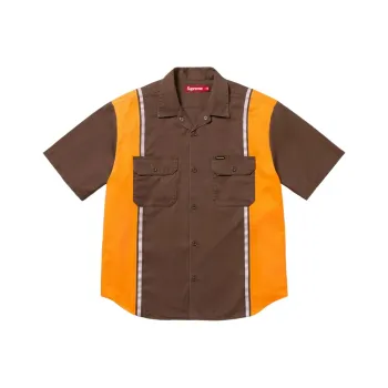 Supreme Reflective Stripe S/S Work Shirt