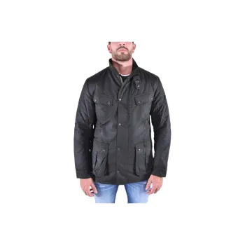 BARBOUR Tourer Logo Patch Waxed Jacket