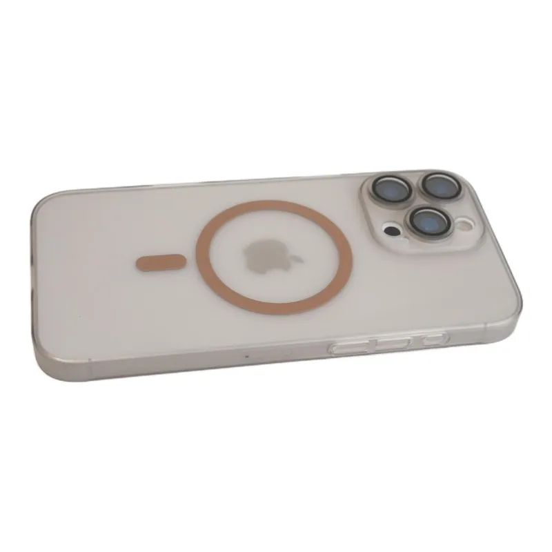 Sopi Acrylic Material Mist Skin Matte Magnetic Phone Cases Compatible With IPhone 16/15 Pro Max/Apple 13/14 Pro/Max-7