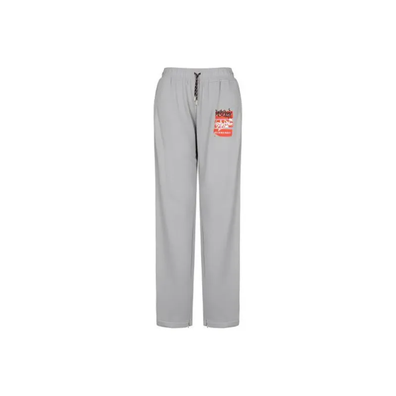 Burberry Knitted Sweatpants Men Gray-0