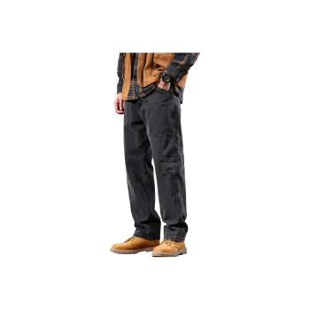FUERZA Jeans Unisex Black Gray Color