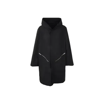 RICK OWENS Trench Coats Men Black