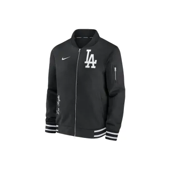 Nike Los Angeles Dodgers Authentic Collection Dugout Men's Nike Mlb Full Zip Bomber Jacket