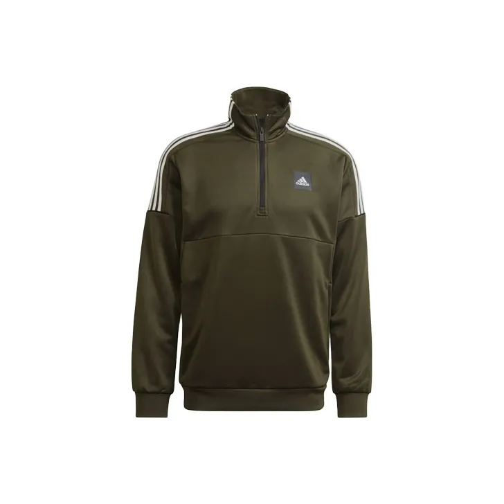 Adidas Football-Inspired Track Top Jackets Coats Men's Army Green-0