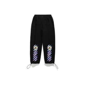 SANSYAS Knitted Sweatpants Unisex Black