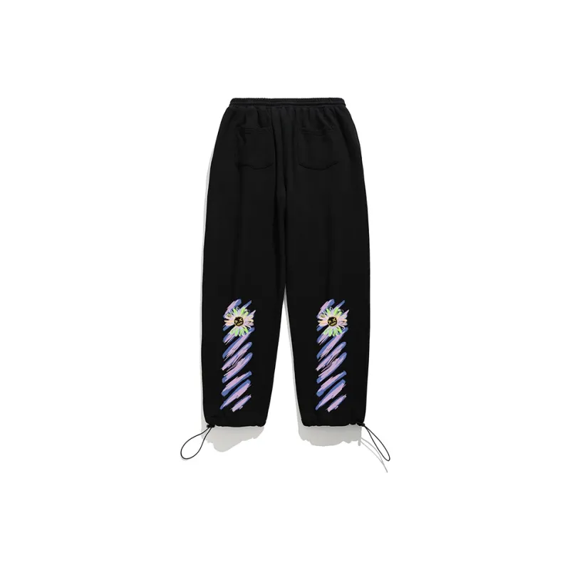 SANSYAS Knitted Sweatpants Unisex Black-0