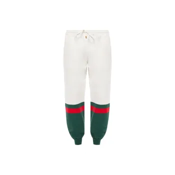 GUCCI Knitted Sweatpants Men's White