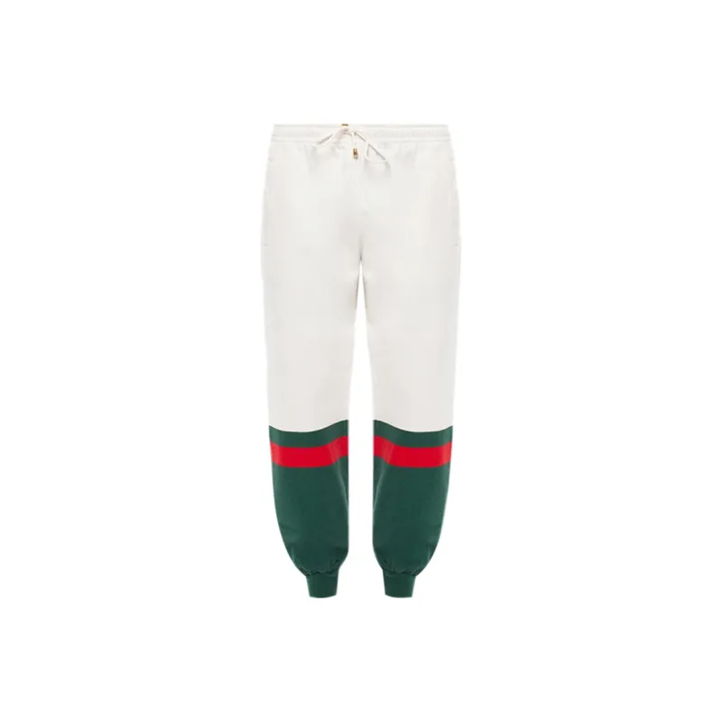 GUCCI Knitted Sweatpants Men's White-0