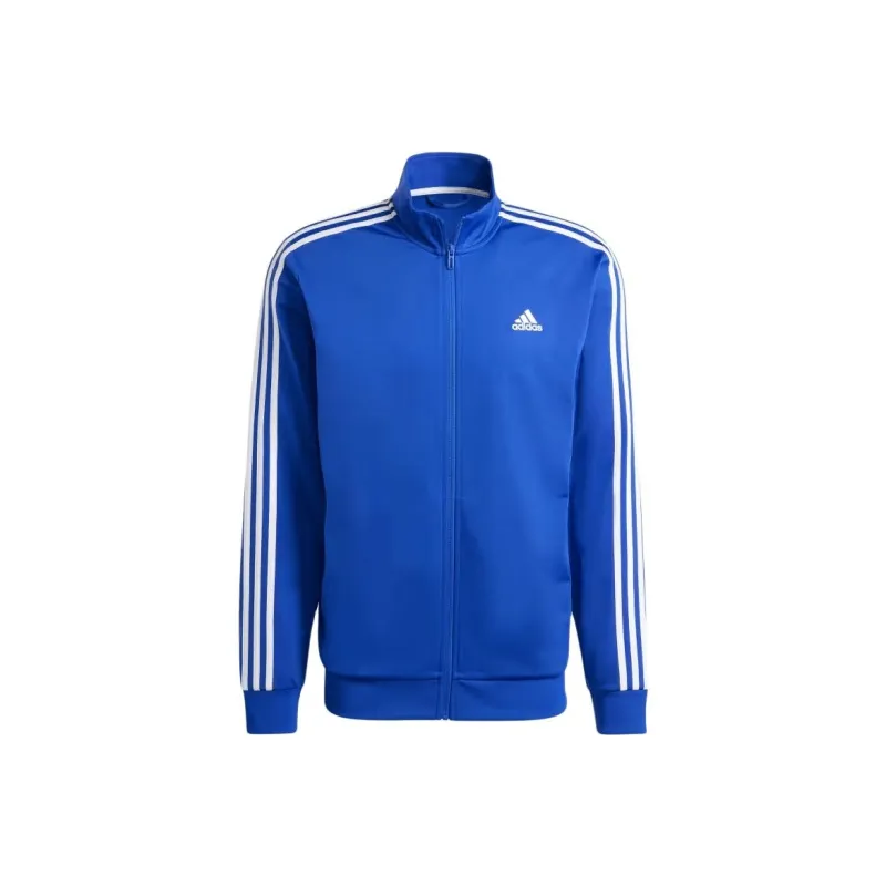 Adidas Essentials Warm-Up 3-Stripes Track Jacket Stand Collar Jackets Men's Blue-0