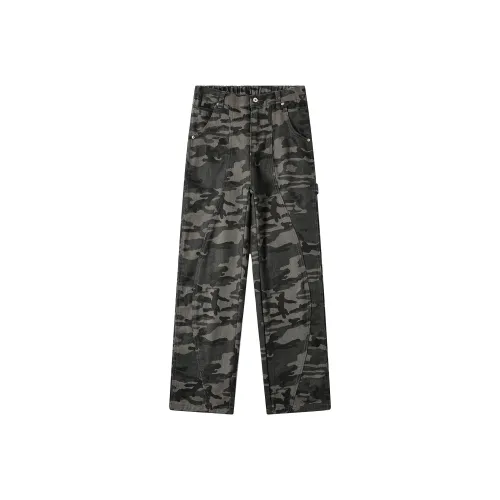 Michael Rock Jeans Unisex Black Camouflage