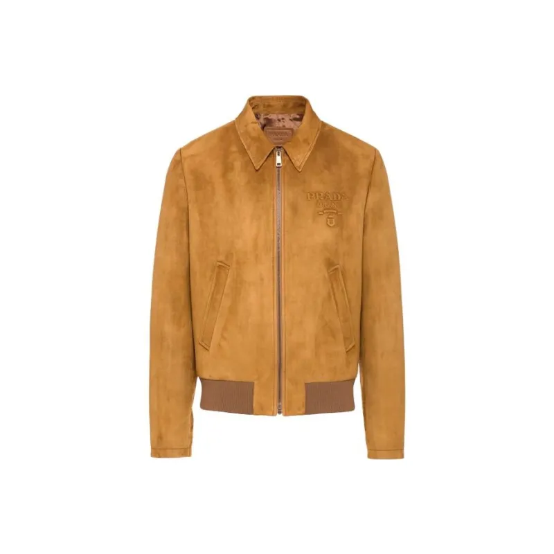 PRADA Leather Jackets Men Brown-0