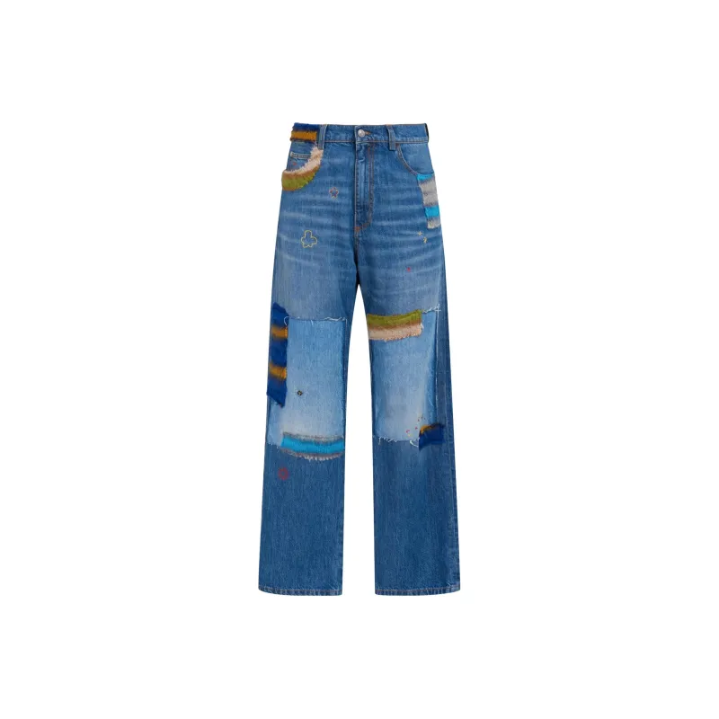 MARNI Mohair Patch Jeans-0