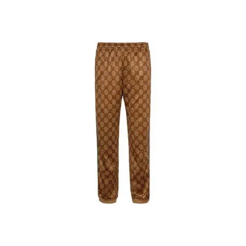 GUCCI GG Technical Jersey Jogging Pant Brown