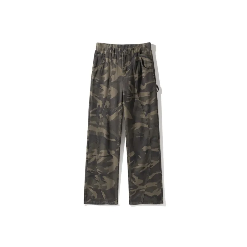 Kudamm Jeans Unisex Green Camouflage-0