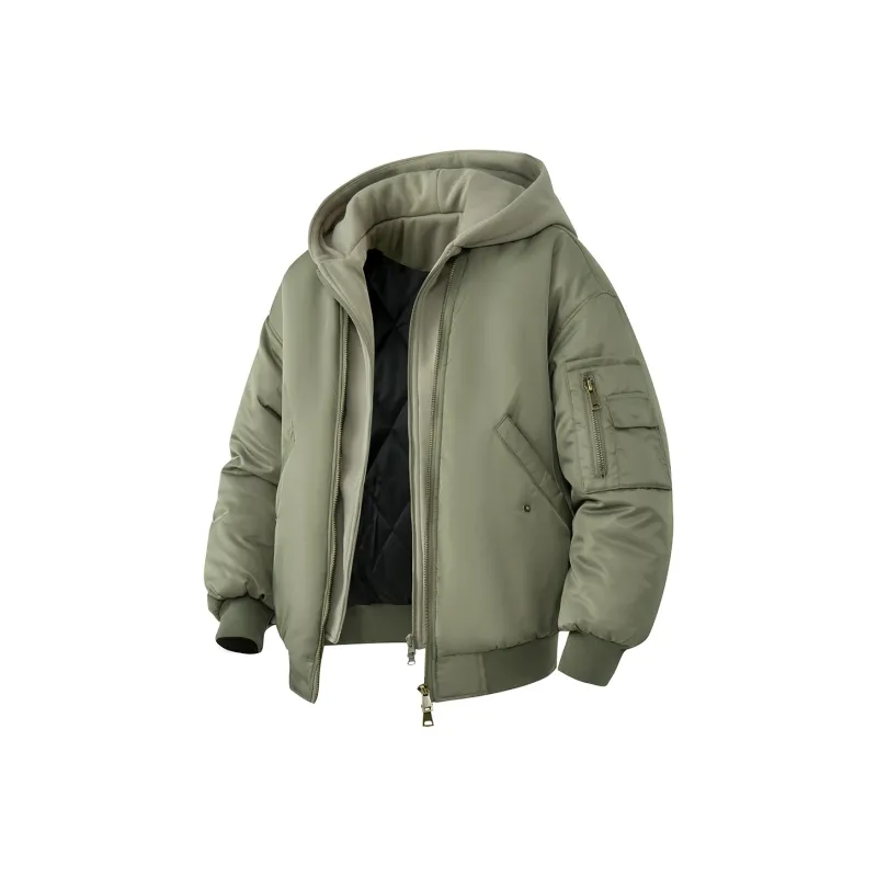 FORCEPULR Jackets Coats Unisex Army Green-0