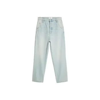 AMIPARIS Logo Patch Wide Leg Jeans