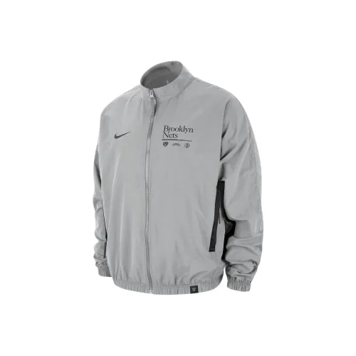 Nike Brooklyn Blue Dna Courtside Men's Nike Nba Woven Graphic Jacket