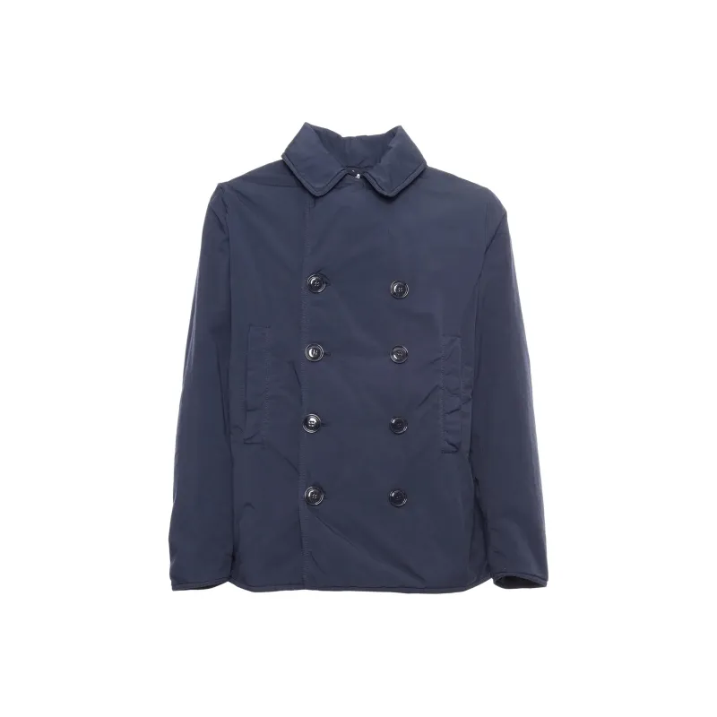ASPESI Double Breasted Straight Hem Jacket-0