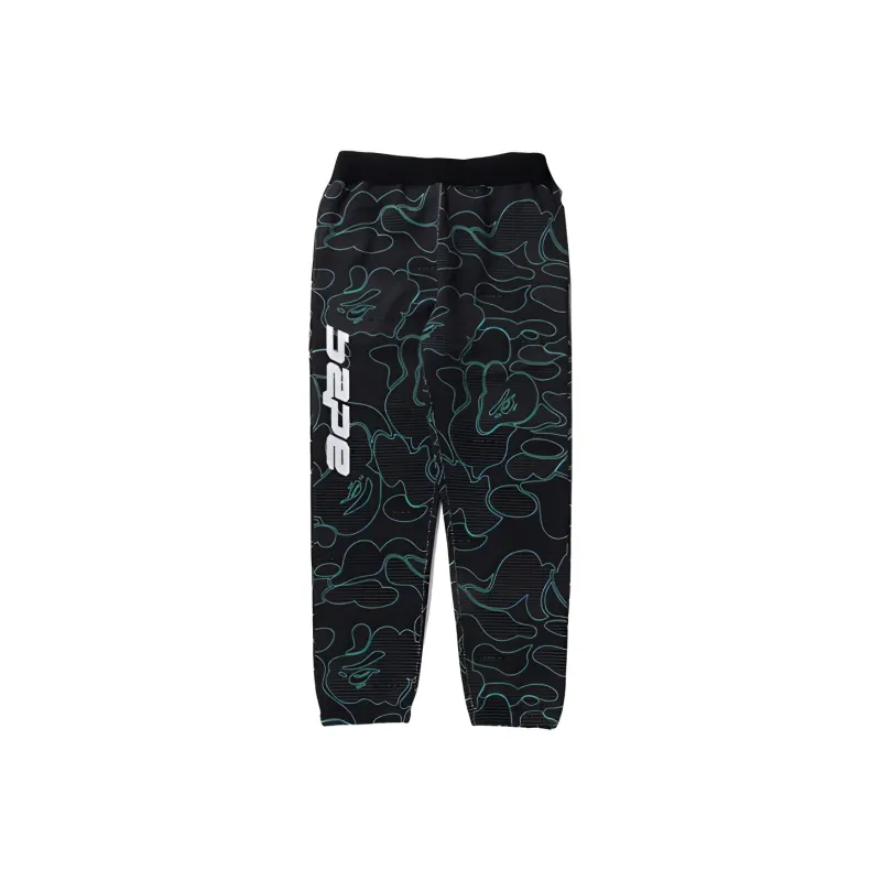 A BATHING APE Text Code Camo Sweatpants-0