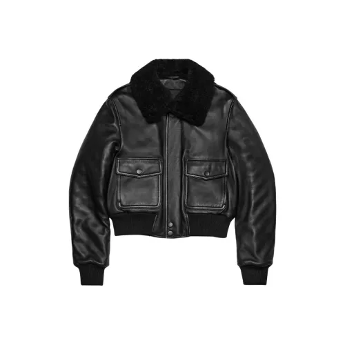 AMIPARIS Shearling collar Leather Giuseppe