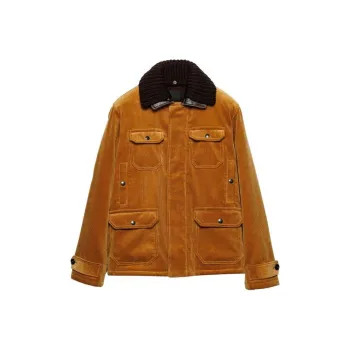 PRADA Long Sleeved Corduroy Shirt Jacket