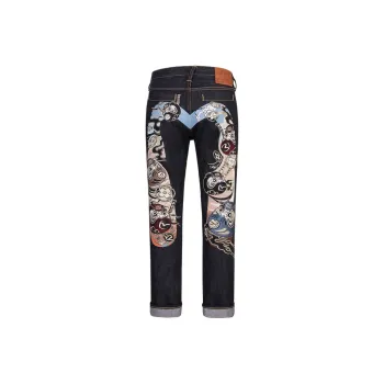 EVISU Jeans Men Denim Blue