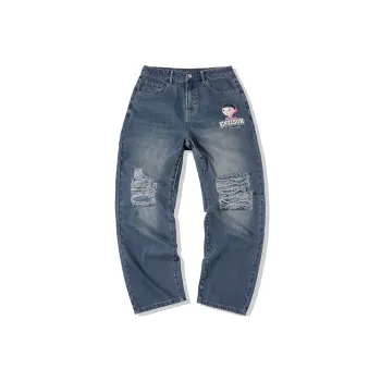 EPTISON Straight Jeans Unisex Dark Gray Blue