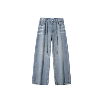 JIPIAO Jeans Men Denim Blue