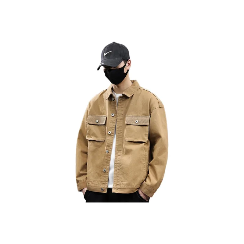 Tonlion Denim Jacket Unisex Khaki-0