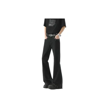 WARNING LIGHT Jeans Unisex Black