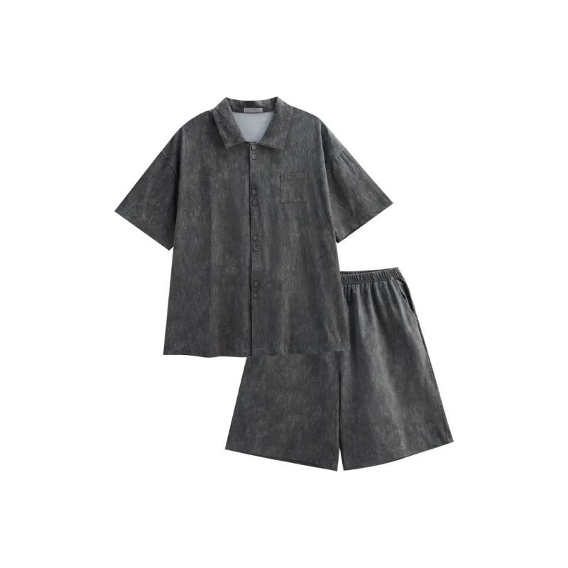 Same Language Pajama Set Men's Matte Gray-0