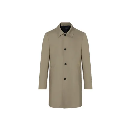 ANDREW MACKENZIE Trench Coat Men's Gray