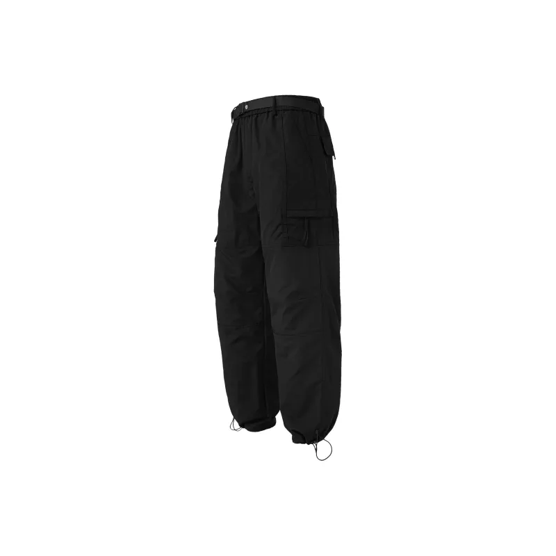 TEPOR SS24 Cargo Pants Unisex Black-0