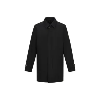HAZZYS Mid Length Trench Coat Men's Black