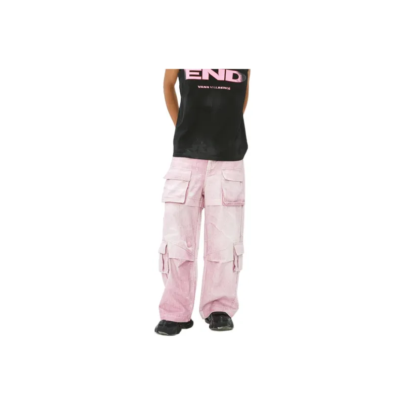 VANN VALRENCÉ Jeans Unisex Soft Pink-0