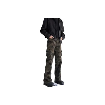FONDLOOK Pants Men's Camouflage