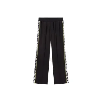 VERSACE Logo Embroidered Straight Leg Track Pants