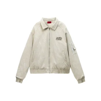 GRKC Leather Jacket Unisex Ecru