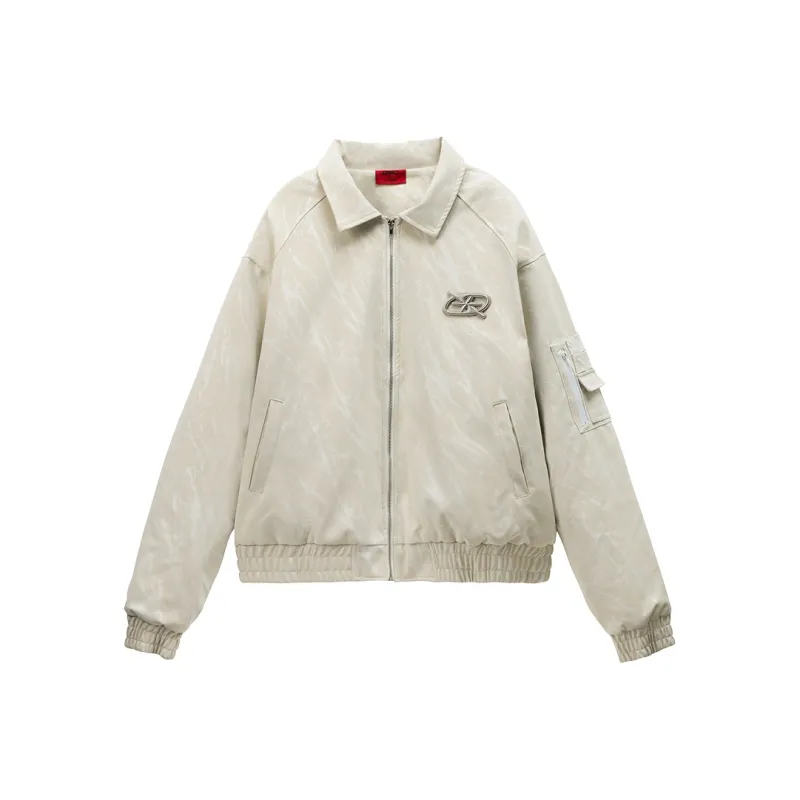 GRKC Leather Jacket Unisex Ecru-0