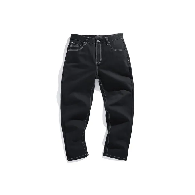 PEACEBIRD MEN Jeans Men Black 1 Fitted Cone-0