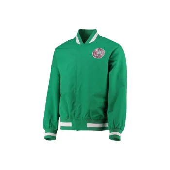 NBA x Mitchell＆Ness Boston Celtics Team Jackets Coats 75th Anniversary Men's Green