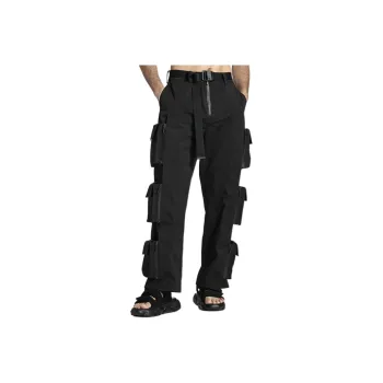 NORVINCY Western Outdoor Tactical Black Warrior Cargo Pants Men's
