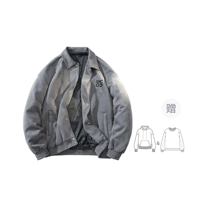 YOSICIL Jackets Coats Unisex Greige-8