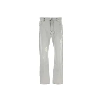 BALMAIN Straight Leg Denim Pants
