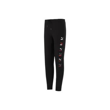 PUMA CLASSICS GRAPHICS Knitted Sports Pants Men's Black