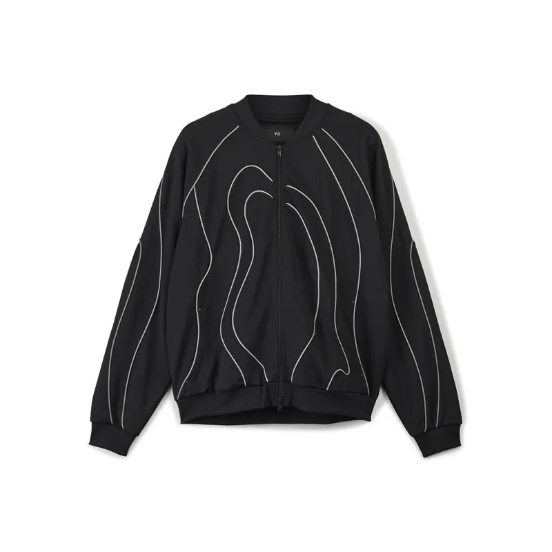 Y 3 Piping Zip Up Sweatshirt-0